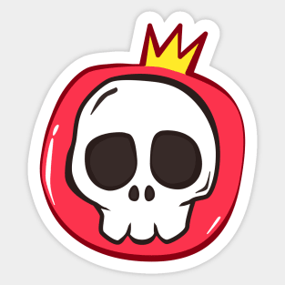 pomegranate skull king Sticker